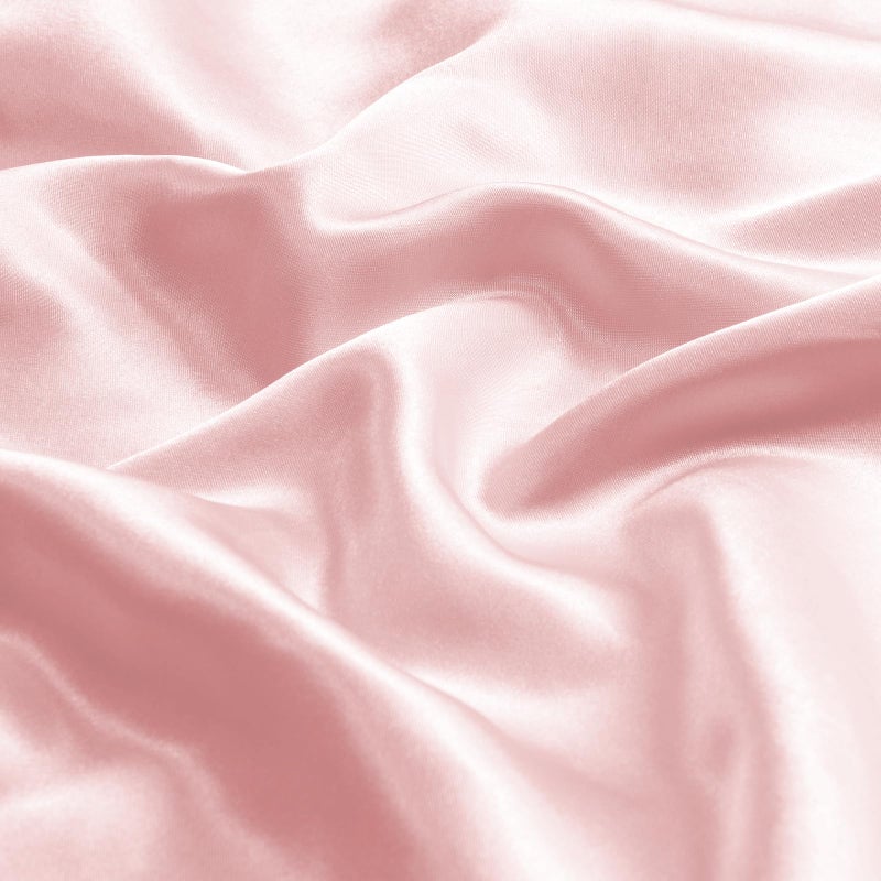 BEDELITE Satin Body Pillow Cover, Super Soft and Cooling Body Pillow Pillowcase for Hair and Skin, Breathable Silky Full Long Pillowcase Cover(20"x54", Pink) - Image 3